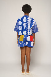 Blue and White Shorts